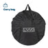Foldable Round Fire Pit - Black